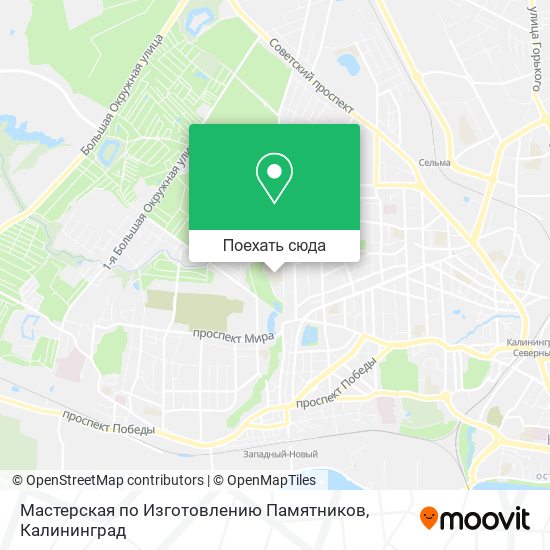 Карта Мастерская по Изготовлению Памятников