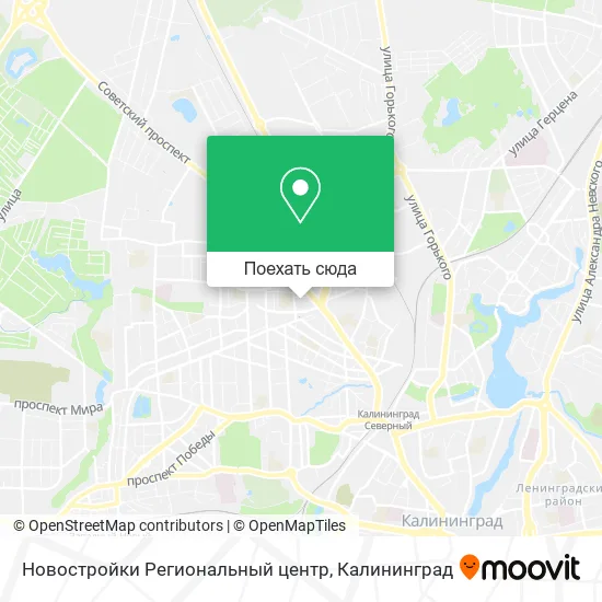 Карта Новостройки Региональный центр