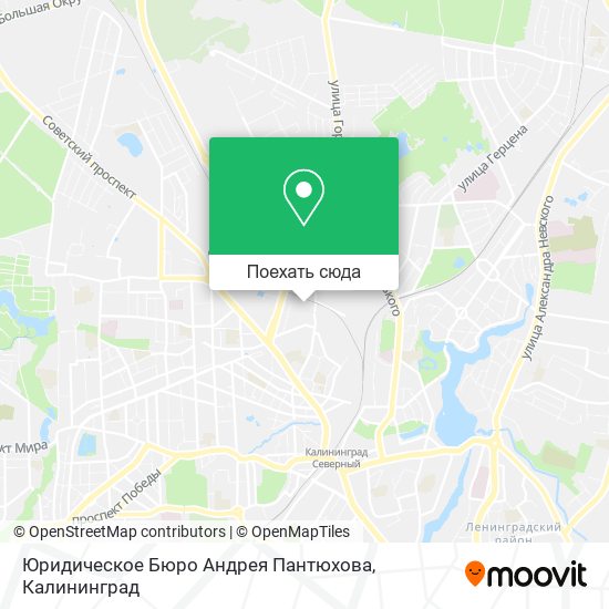 Карта Юридическое Бюро Андрея Пантюхова