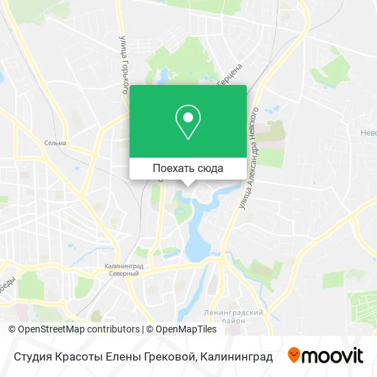 Карта Студия Красоты Елены Грековой
