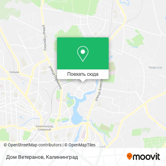 Карта Дом Ветеранов