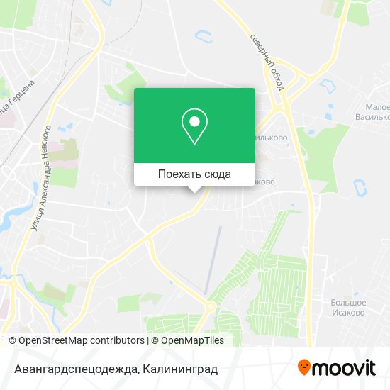 Карта Авангардспецодежда