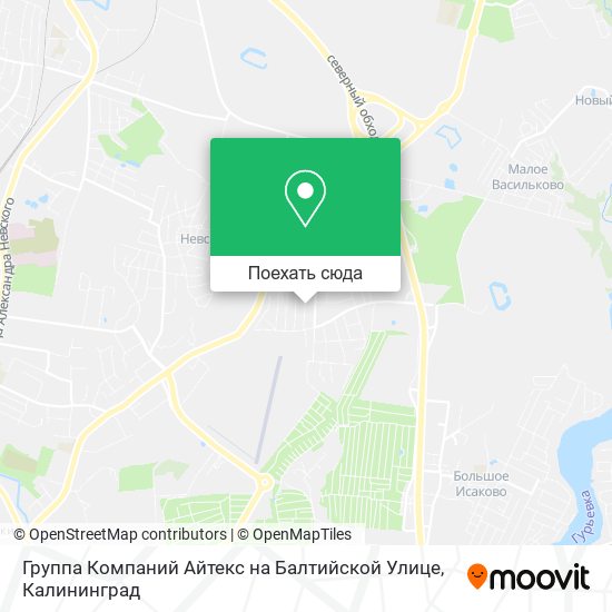 Карта Группа Компаний Айтекс на Балтийской Улице