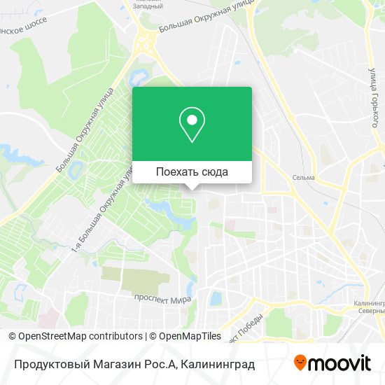 Карта Продуктовый Магазин Рос.А
