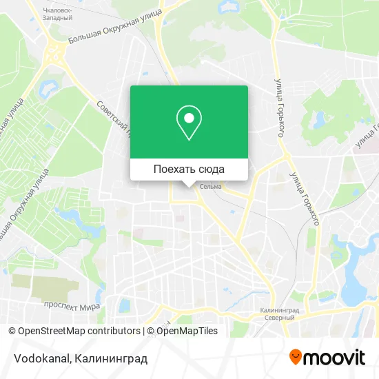 Карта Vodokanal