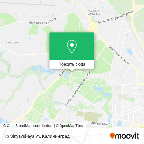 Карта Ip Sinyavskaya Vv