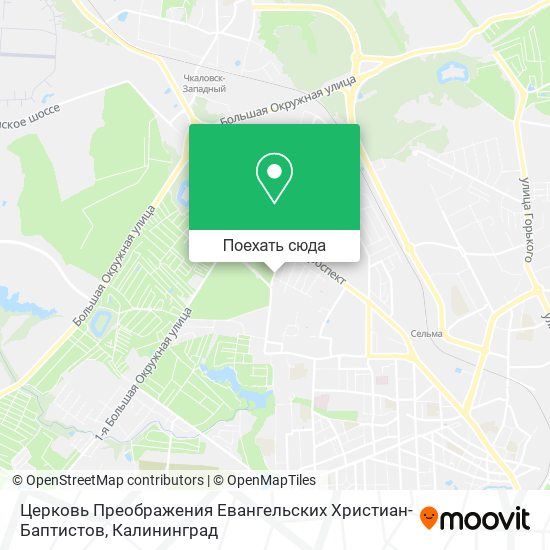 Карта Церковь Преображения Евангельских Христиан-Баптистов