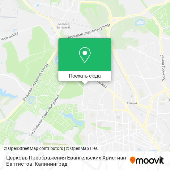 Карта Церковь Преображения Евангельских Христиан-Баптистов