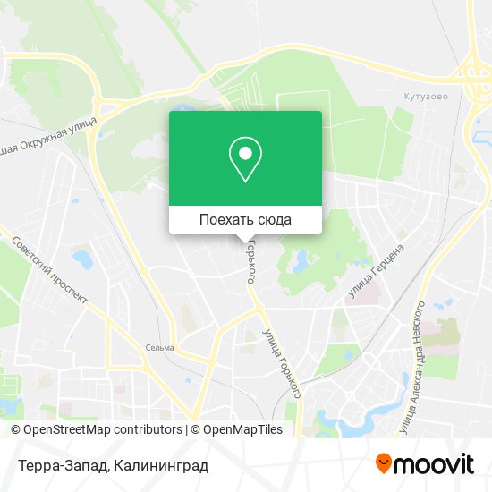 Карта Терра-Запад