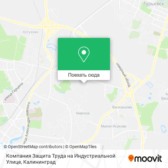 Карта Компания Защита Труда на Индустриальной Улице