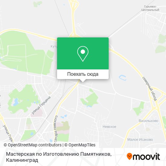 Карта Мастерская по Изготовлению Памятников