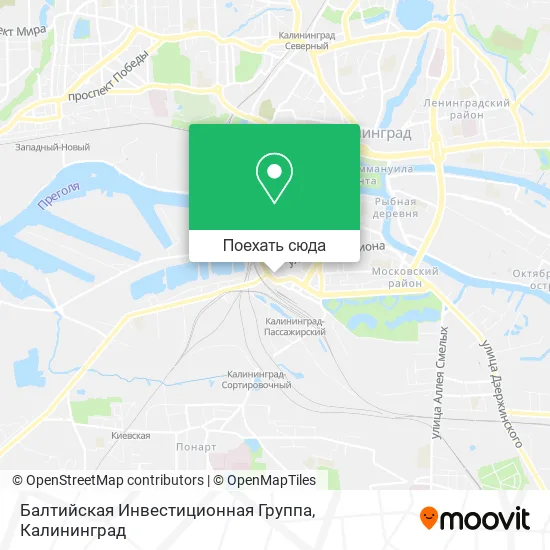 Карта Балтийская Инвестиционная Группа