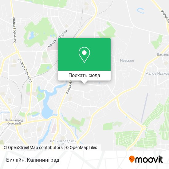Карта Билайн