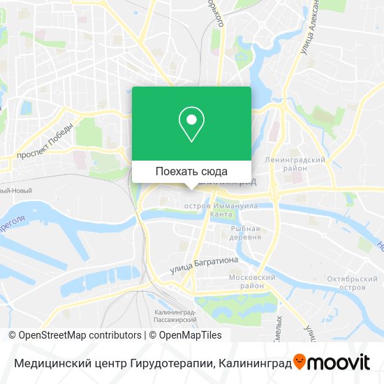 Карта Медицинский центр Гирудотерапии