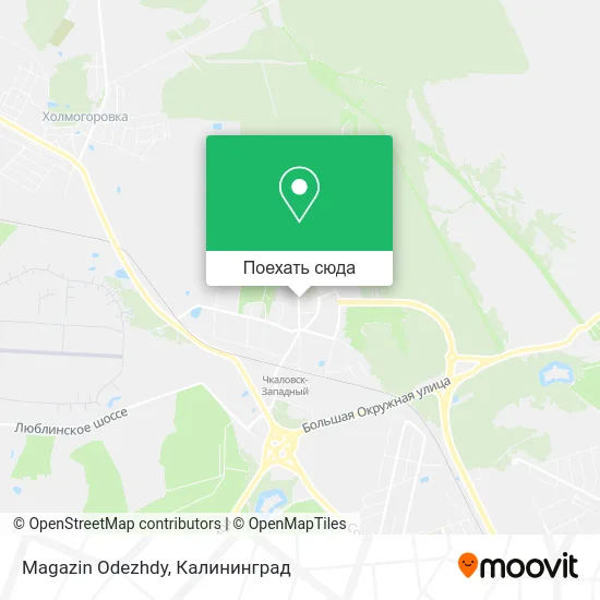 Карта Magazin Odezhdy