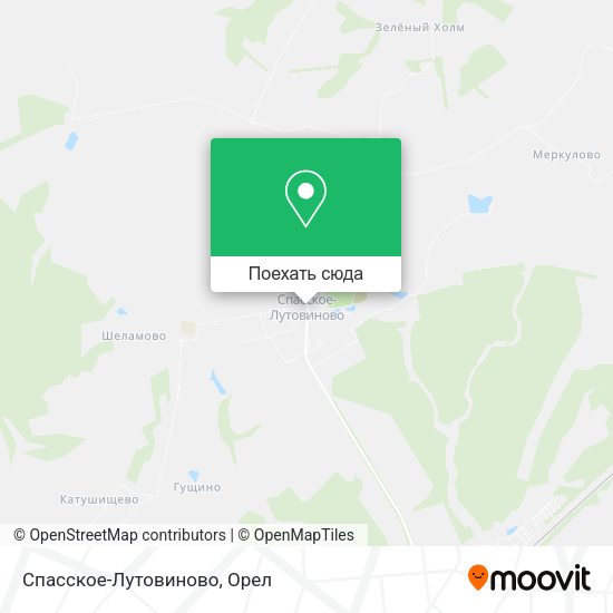Карта Спасское-Лутовиново