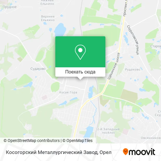 Карта Косогорский Металлургический Завод