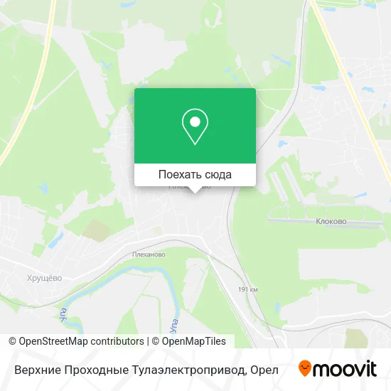 Карта Верхние Проходные Тулаэлектропривод