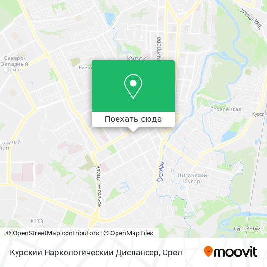 Карта Курский Наркологический Диспансер