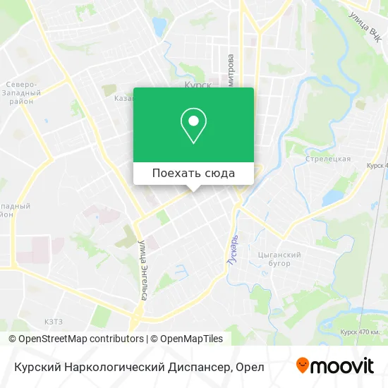 Карта Курский Наркологический Диспансер
