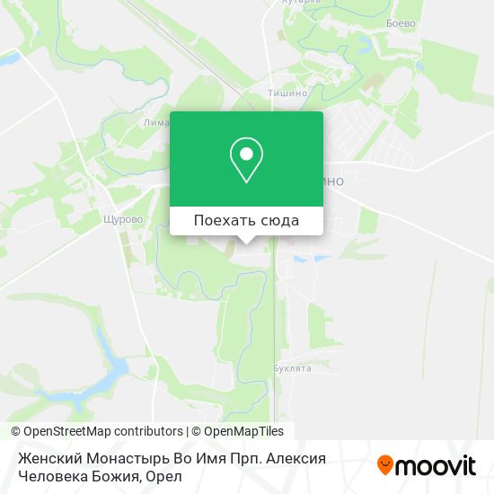 Карта Женский Монастырь Во Имя Прп. Алексия Человека Божия