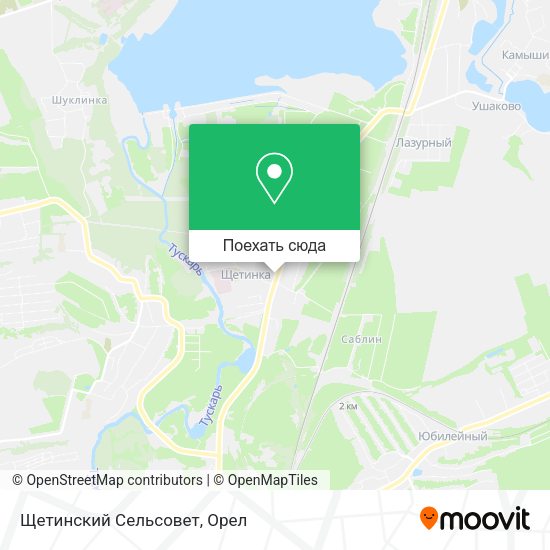 Карта Щетинский Сельсовет
