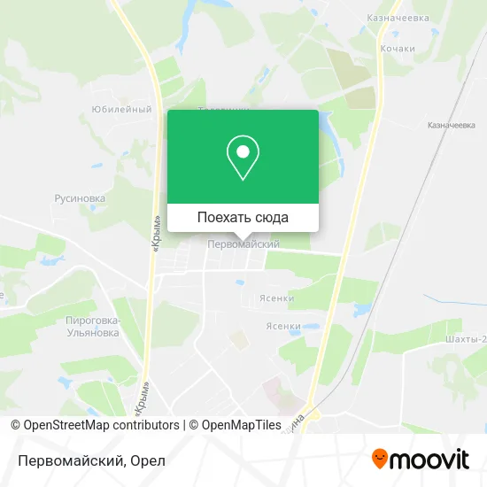 Карта Первомайский