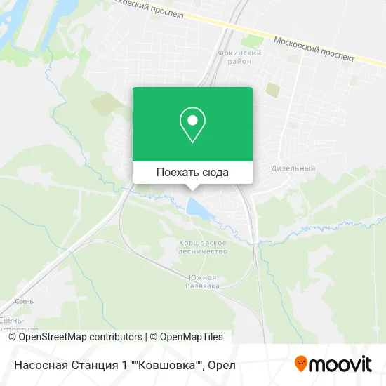Карта Насосная Станция 1 ""Ковшовка""