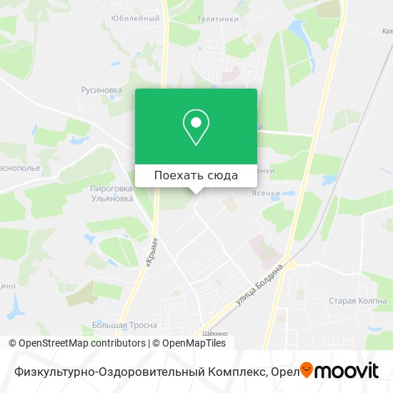 Карта Физкультурно-Оздоровительный Комплекс