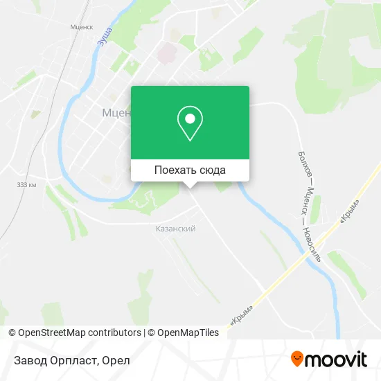 Карта Завод Орпласт