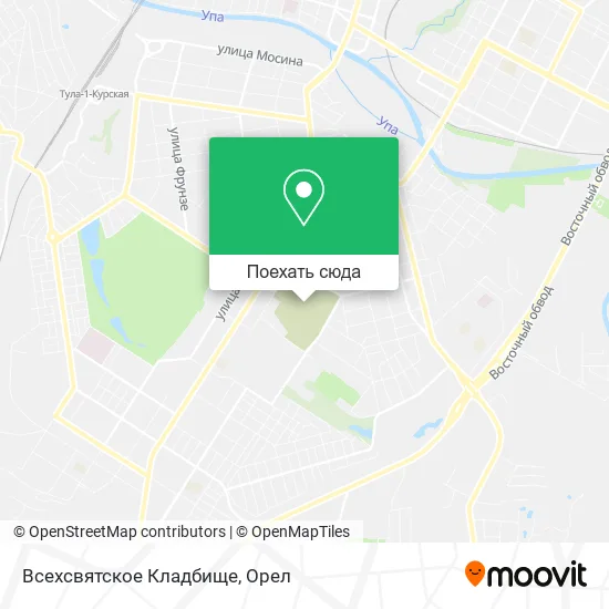 Карта Всехсвятское Кладбище