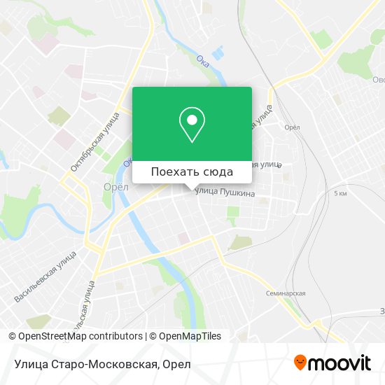 Карта Улица Старо-Московская