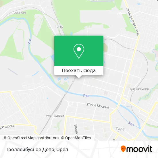 Карта Троллейбусное Депо