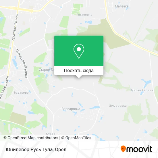 Карта Юнилевер Русь Тула
