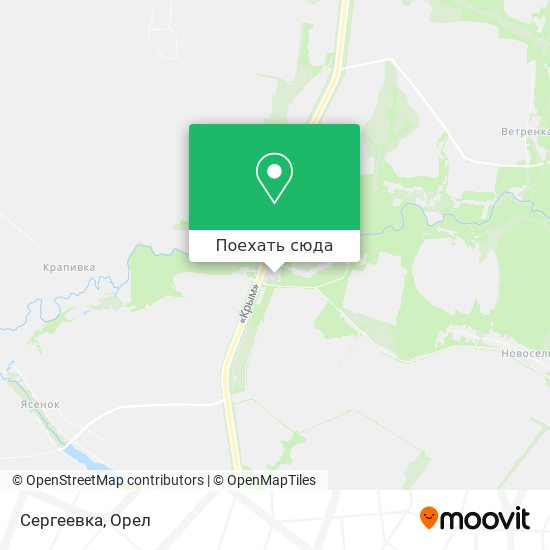 Карта Сергеевка