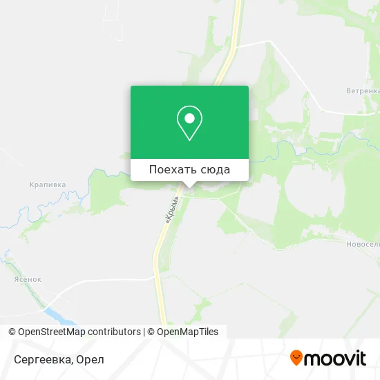 Карта Сергеевка