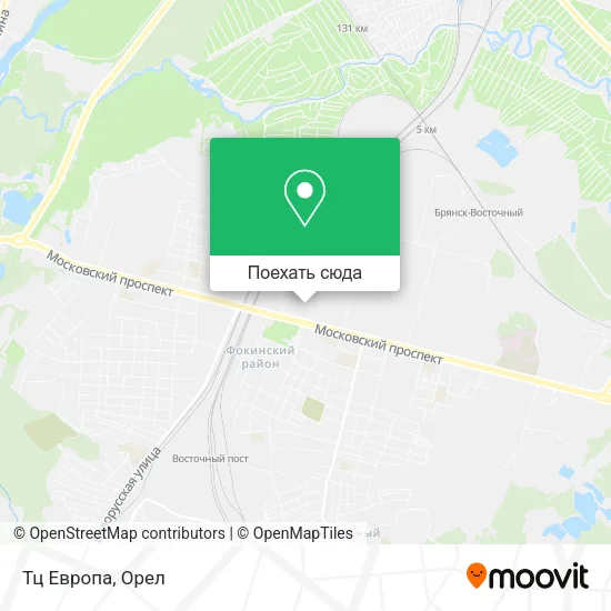 Карта Тц Европа