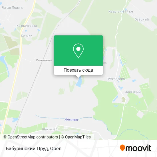 Карта Бабуринский Пруд