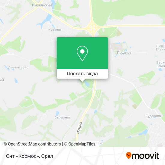 Карта Снт «Космос»