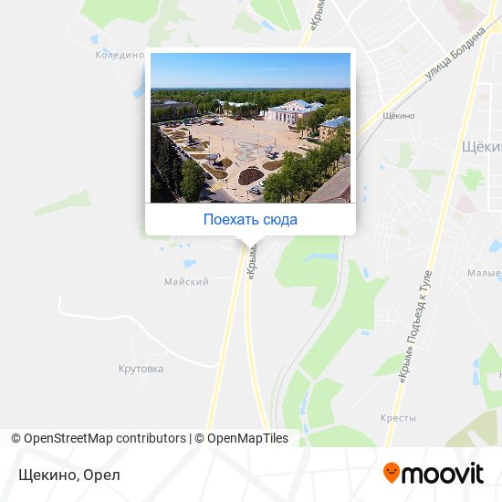 Карта Щекино