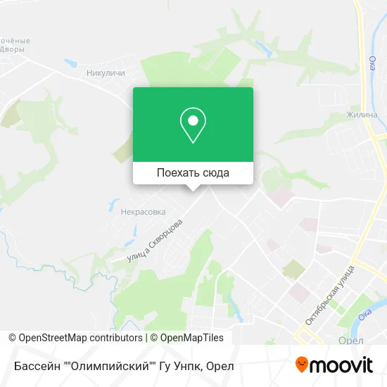 Карта Бассейн ""Олимпийский"" Гу Унпк