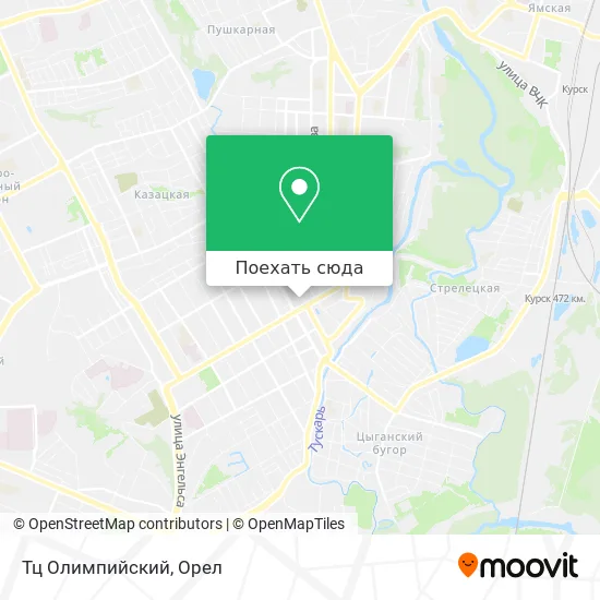 Карта Тц Олимпийский