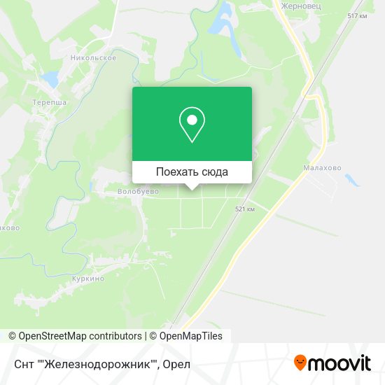 Карта Снт ""Железнодорожник""