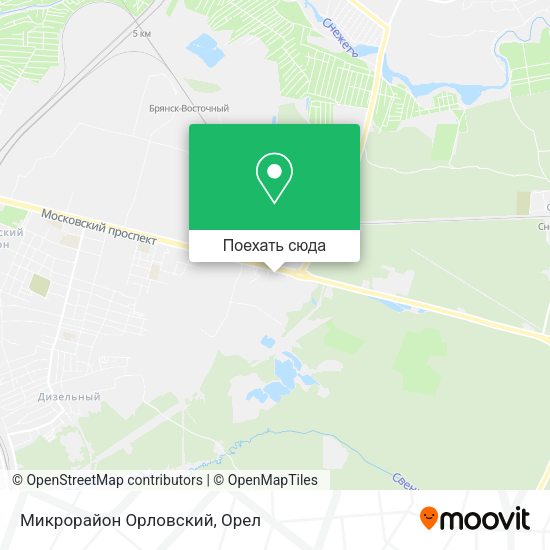 Карта Микрорайон Орловский