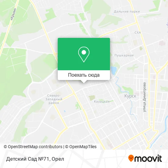Карта Детский Сад №71