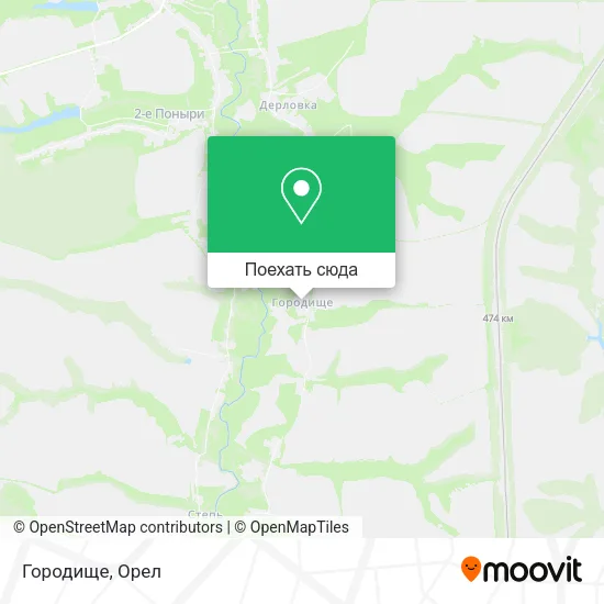 Карта Городище