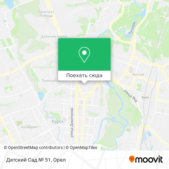 Карта Детский Сад № 51