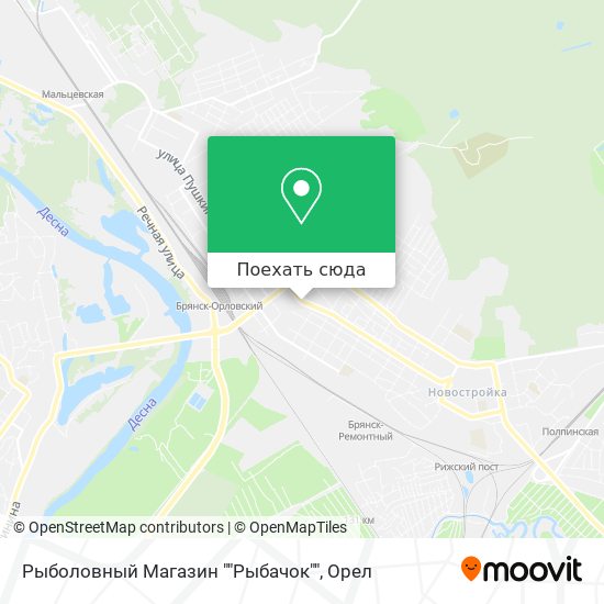 Карта Рыболовный Магазин ""Рыбачок""