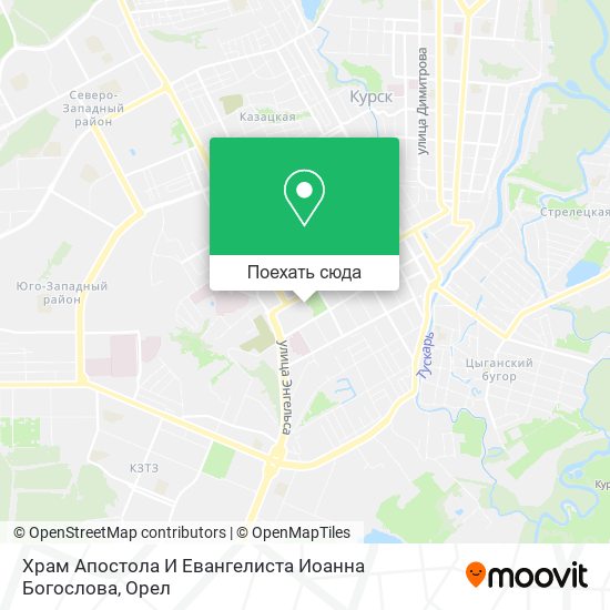 Карта Храм Апостола И Евангелиста Иоанна Богослова