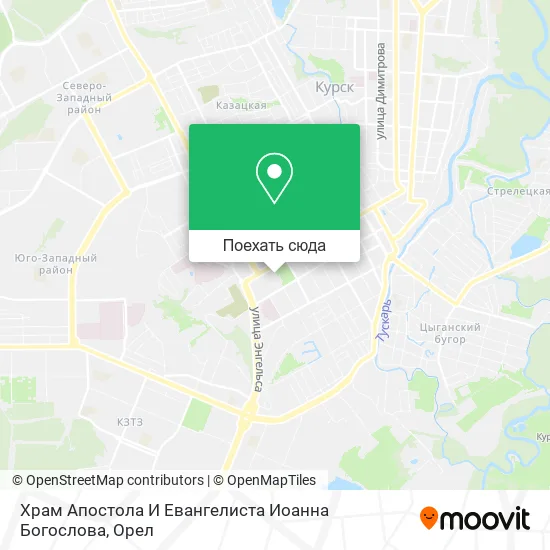 Карта Храм Апостола И Евангелиста Иоанна Богослова